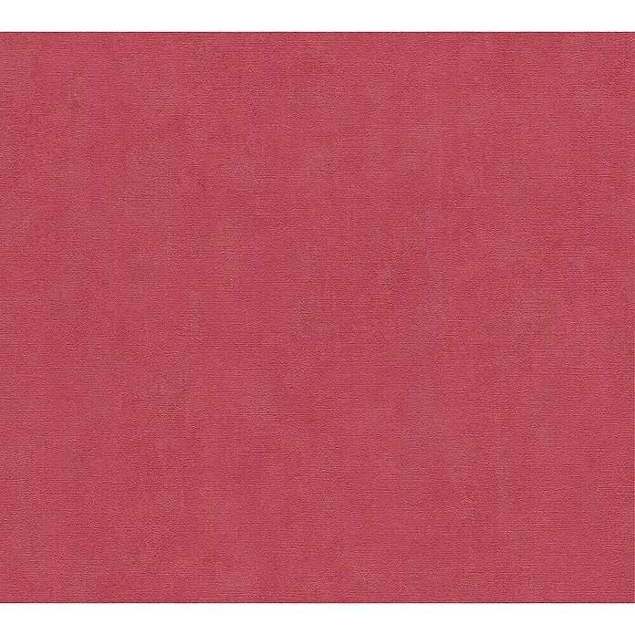 A.S. Création Cuba Vliestapete - Rot, Uni, 10,05 x 0,53 m - Roter Stoffhintergrund mit feiner Textur für Designprojekte und Präsentationen. Ideal für elegante Hintergründe und Textildesigns.