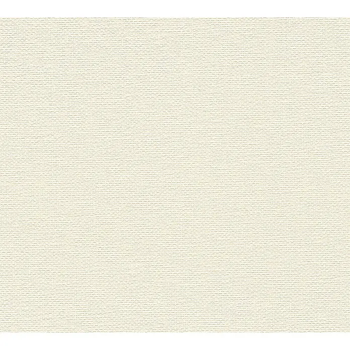 A.S. Création Hygge 2 Vliestapete Gewebe - Creme, Uni, 10,05 x 0,53 m - Eine Nahaufnahme eines strukturierten, cremefarbenen Papierprodukts, das eine subtile, elegante Textur für den Bastelbedarf bietet.