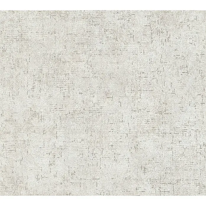 A.S. Création Trendwall 2 Vliestapete - Lebendiges Hellbeige, Uni, 10,05 x 0,53 m - Nahaufnahme einer beigen Tapete mit abstrakten Mustern, ideal für eine elegante Wanddekoration.\n