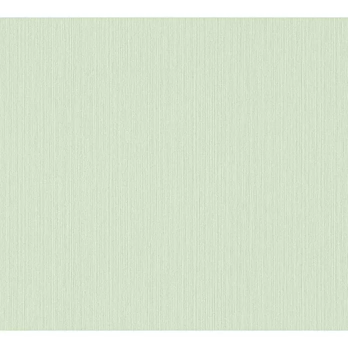 A.S. Création Michalsky 4 Vliestapete - Hellgrün, Uni, 10,05 x 0,53 m - Nahtlose hellgrüne Textur mit feinen vertikalen Linien.