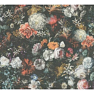 AS Creation Mata Hari Vliestapete Blumen (Schwarz/Bunt, Floral, 10,05 x 0,53 m)