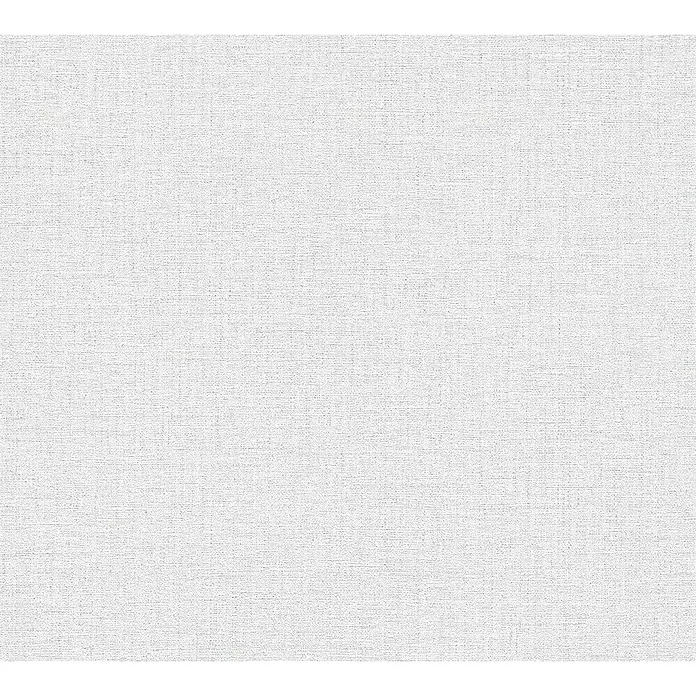 A.S. Création Desert Lodge Vliestapete - Weiß/Grau, Uni, 10,05 x 0,53 m, Feine Struktur - Feine, weiße Leinenstruktur, ideal für Hintergründe und Texturen. Perfekt für digitale Kunst und Designprojekte mit natürlicher Optik.