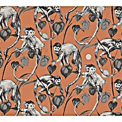 A.S. Création Michalsky 4 Vliestapete Allover mit Affen (Orange/Grau, Tieroptik, 10,05 x 0,53 m) | BAUHAUS