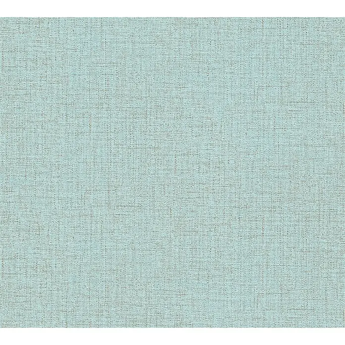 A.S. Création Desert Lodge Vliestapete - Türkis, Uni, 10,05 x 0,53 m, Feine Struktur - Helle, strukturierte Oberfläche. Das zarte Blau und die feine Webstruktur verleihen der Textilie einen natürlichen und beruhigenden Look.