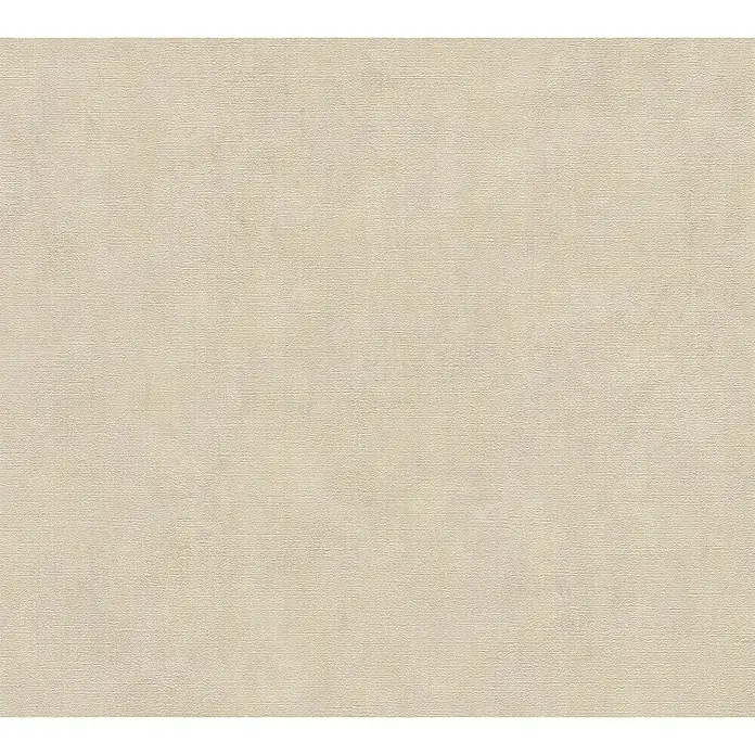 A.S. Création Cuba Vliestapete - Dunkles Creme, Uni, 10,05 x 0,53 m - Beige Stoffstruktur für Hintergründe. Elegante Textur mit feinen Fasern für stilvolle Designs und visuelle Projekte.