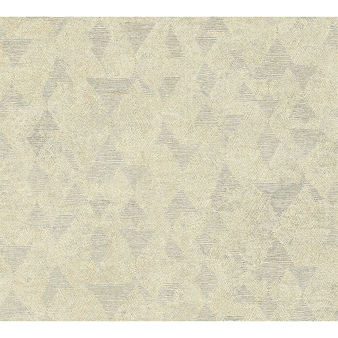 A.S. Création My Home My Spa Vliestapete Hexagon (Beige, Grafisch, 10,05 x 0,53 m) | BAUHAUS