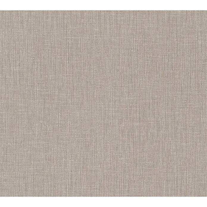 A.S. Création Daniel Hechter 6 Vliestapete Textilstruktur - Beige, Uni, 10,05 x 0,53 m - Nahaufnahme eines beigen Textilstoffs, der die feine Webstruktur und die dezente Farbgebung für Wohnaccessoires betont.