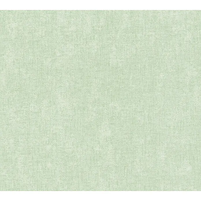 A.S. Création Hygge 2 Vliestapete - Grün/Schwarz, Uni, 10,05 x 0,53 m - Feine, hellgrüne Stofftapete mit dezenter Textur, ideal für eine ruhige Wandgestaltung. Harmonische Farbgebung und natürliche Optik.