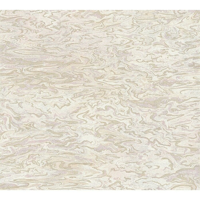A.S. Création My Home My Spa Vliestapete Marmor (Creme/Rosè, Steinoptik, 10,05 x 0,53 m)