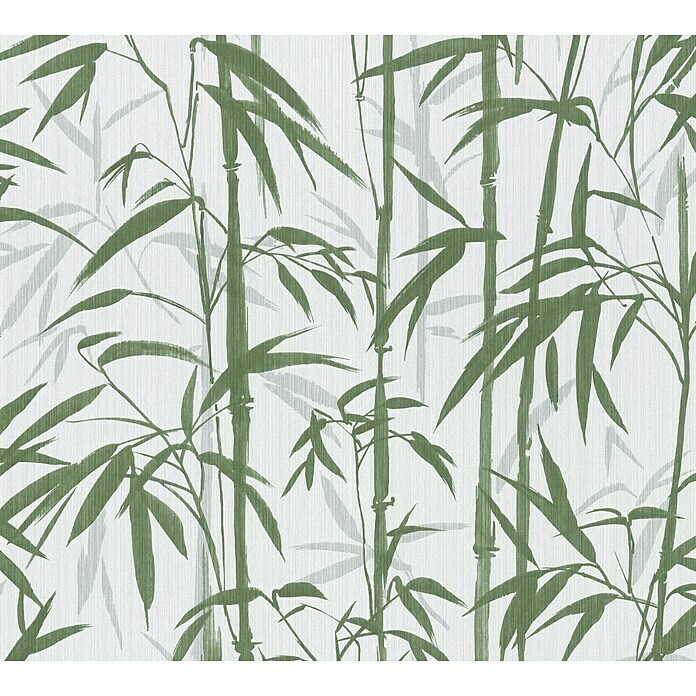 A.S. Création Michalsky 4 Vliestapete Bambus (Grün/Weiß, Floral, 10,05 x 0,53 m) | BAUHAUS