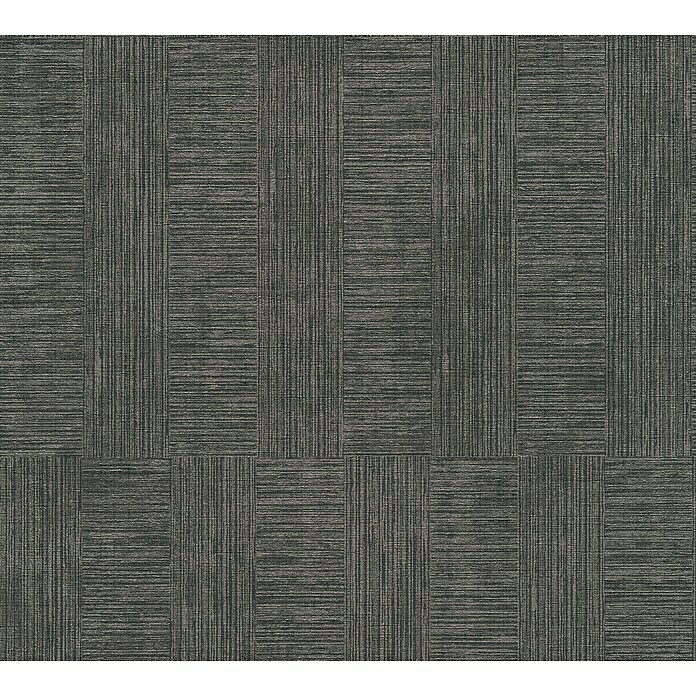 AS Creation Cuba Vliestapete (Silber, Streifen, 10,05 x 0,53 m)