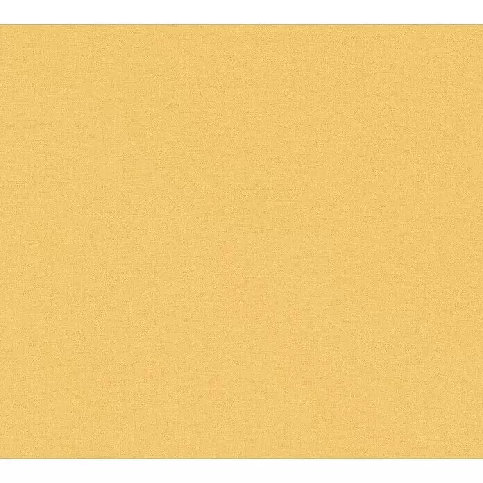 A.S. Création Michalsky 4 Vliestapete - Gelb, Uni, 10,05 x 0,53 m - Eine einheitliche, hellgelbe, strukturierte Oberfläche oder ein Stoff.