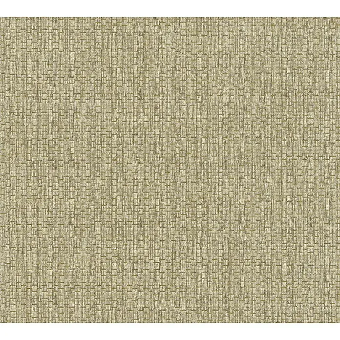 A.S. Création Hygge 2 Vliestapete Bambusstruktur - Taupe, Uni, 10,05 x 0,53 m - Beige Textiltapete mit feinem Webmuster, ideal für Wohn- und Schlafzimmer, bietet eine warme und einladende Atmosphäre.
