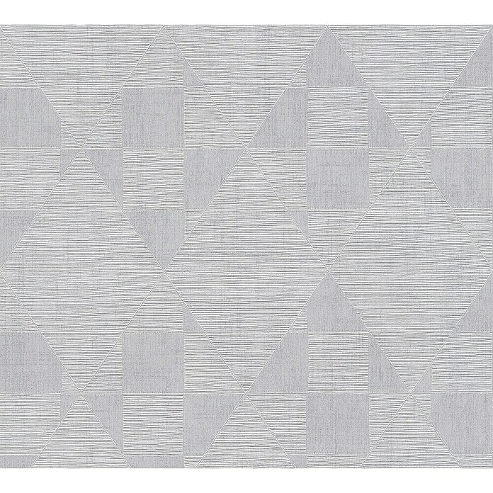 A.S. Création Titanium 3 Vliestapete (Silbergrau, Grafisch, 10,05 x 0,53 m) | BAUHAUS