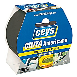 Ceys Film adhesivo americana (Negro, 10 m x 50 mm)