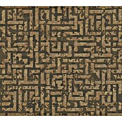A.S. Création My Home My Spa Vliestapete Tetris (Braun/Metall, Grafisch, 10,05 x 0,53 m) | BAUHAUS