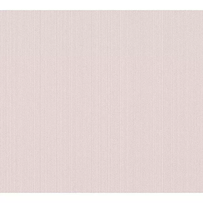 A.S. Création Mata Hari Vliestapete - Rosa, Uni, 10,05 x 0,53 m - Helles, cremefarbenes Gewebe oder Tapete mit feiner, vertikaler Rippstruktur.