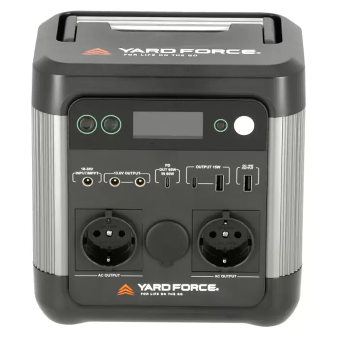 Yard Force Powerstation LX PS600 - 518 Wh, Nennleistung: 600 W, Max. Leistung: 1.200 W