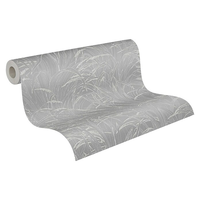 A.S. Création Hygge 2 Vliestapete Gräser (Grau, Floral, 10,05 x 0,53 m) | BAUHAUS