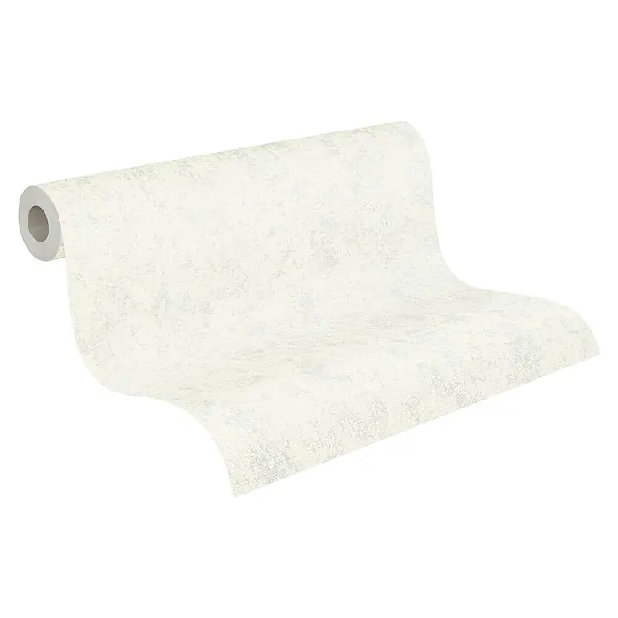 A.S. Création Hygge 2 Vliestapete - Creme, Uni, 10,05 x 0,53 m - Rolle helle Tapete mit subtilem Muster. Ideal für eine stilvolle Wandgestaltung im Wohnbereich oder Büro.