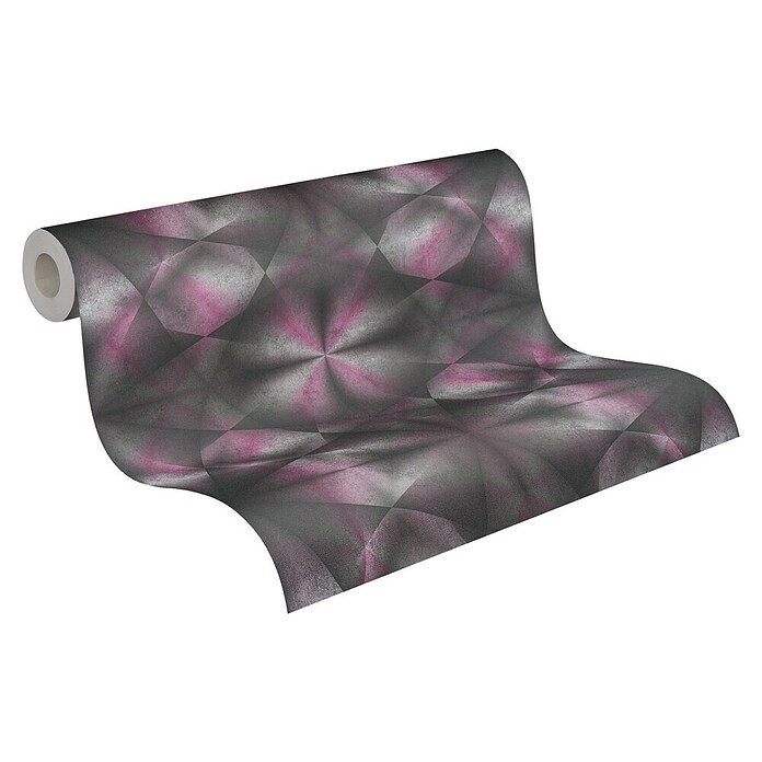 A.S. Création My Home My Spa Vliestapete Hologramm (Violett, 3D-Optik, 10,05 x 0,53 m) | BAUHAUS