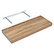 Regalux Zidna polica (24 x 60 x 3,8 cm, Hrast, Opteretivost: 12 kg)
