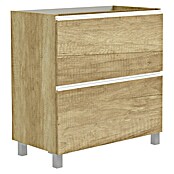 Artysan Mueble de lavabo Barcelona 2C (L x An x Al: 44,6 x 80 x 83,3 cm, Nature) | BAUHAUS