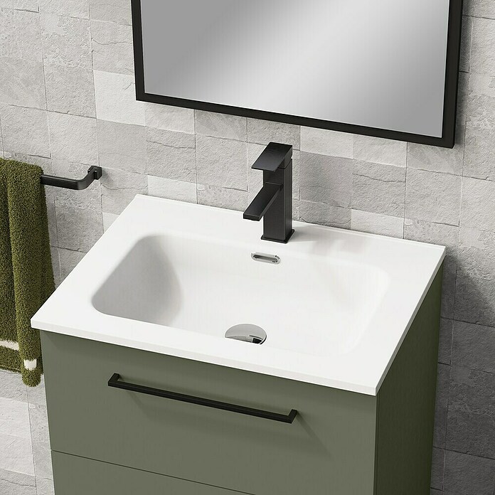 Artysan Mueble de lavabo Arosa 3C (L x An x Al: 44,6 x 60 x 83,3 cm, Musgo) | BAUHAUS
