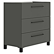 Artysan Mueble de lavabo Arosa 3C (L x An x Al: 44,6 x 80 x 83,3 cm, Antracita) | BAUHAUS