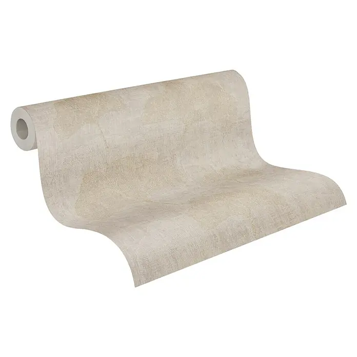 A.S. Création Cuba Vliestapete BlumeBeige/Grün, Floral, 10,05 x 0,53 m