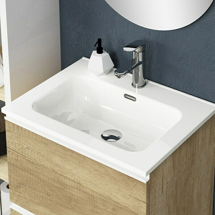 Artysan Mueble de lavabo Barcelona 2C (L x An x Al: 44,6 x 70 x 83,3 cm ...