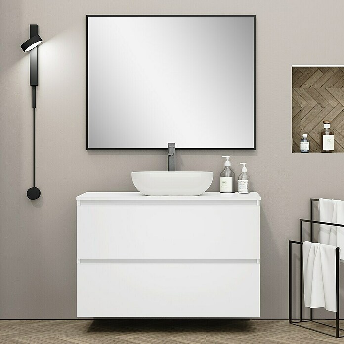 Artysan Mueble de lavabo Kenia Top (Ancho: 100 cm, Blanco) | BAUHAUS