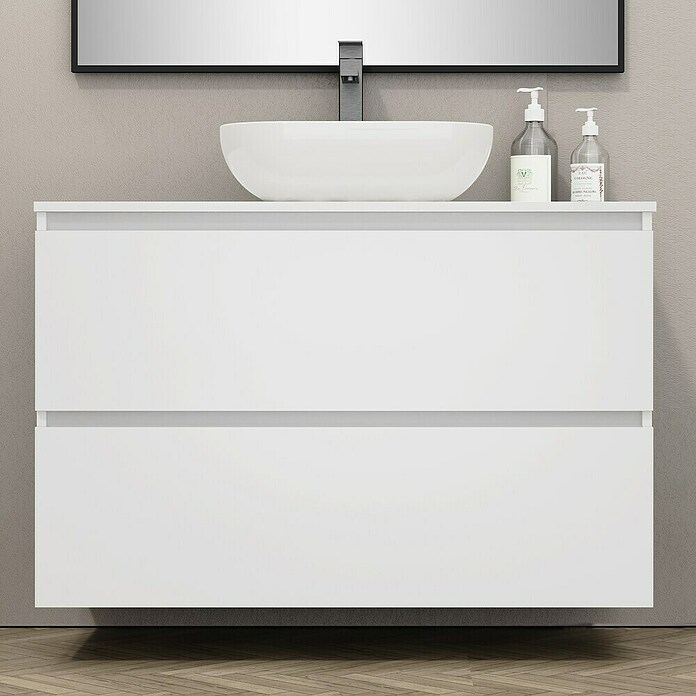 Artysan Mueble de lavabo Kenia Top (Ancho: 100 cm, Blanco) | BAUHAUS