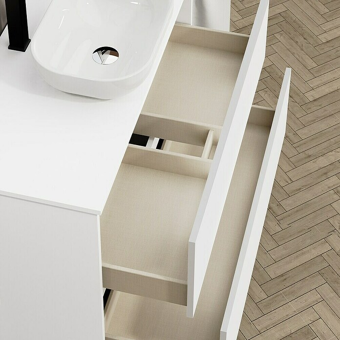 Artysan Mueble de lavabo Kenia Top (Ancho: 100 cm, Blanco) | BAUHAUS