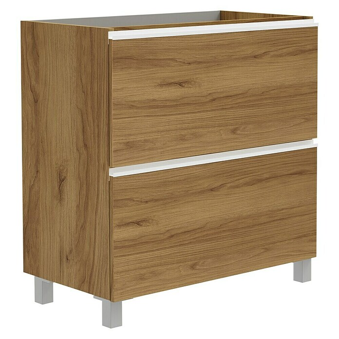 Artysan Mueble de lavabo Barcelona 2C (L x An x Al: 44,6 x 80 x 83,3 cm, Roble waira) | BAUHAUS