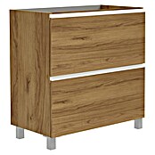 Artysan Mueble de lavabo Barcelona 2C (L x An x Al: 44,6 x 80 x 83,3 cm, Roble waira) | BAUHAUS