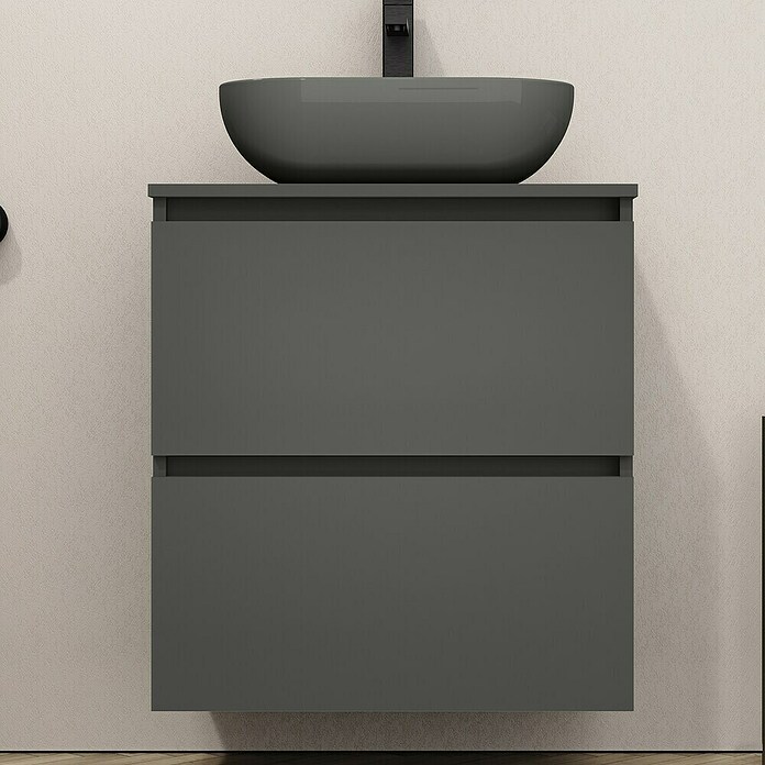Artysan Mueble de lavabo Kenia Top (L x An x Al: 46 x 70 x 65,6 cm, Antracita) | BAUHAUS
