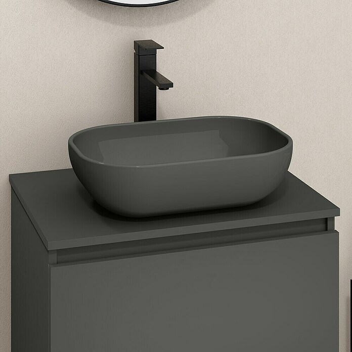 Artysan Mueble de lavabo Kenia Top (L x An x Al: 46 x 70 x 65,6 cm, Antracita) | BAUHAUS