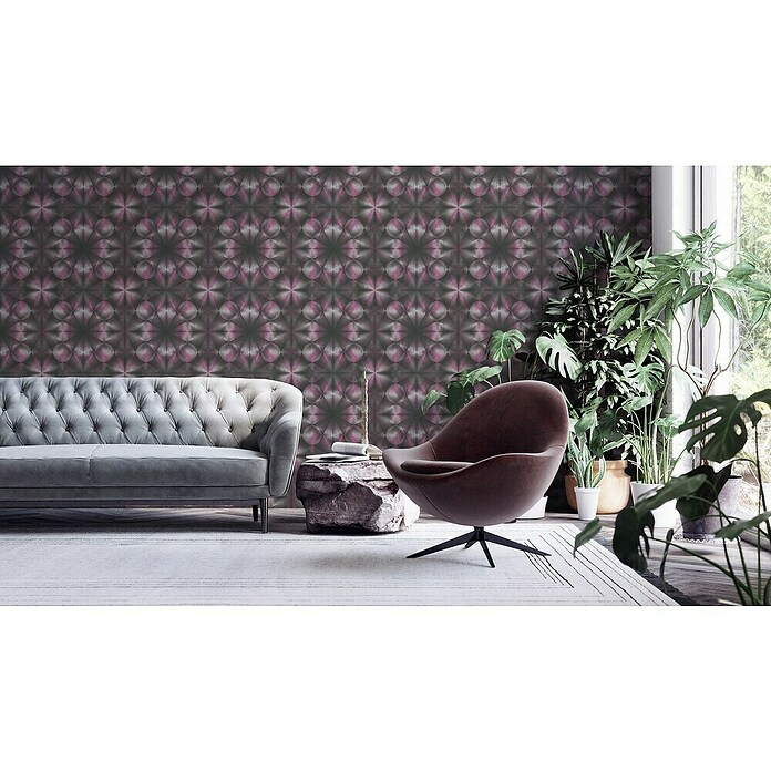 A.S. Création My Home My Spa Vliestapete Hologramm (Violett, 3D-Optik, 10,05 x 0,53 m) | BAUHAUS