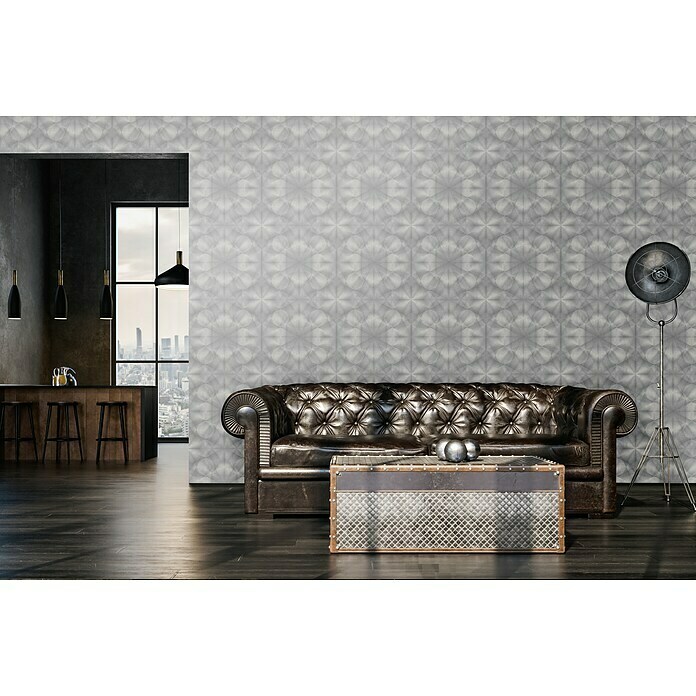 A.S. Création My Home My Spa Vliestapete Hologramm (Grau, 3D-Optik, 10,05 x 0,53 m) | BAUHAUS