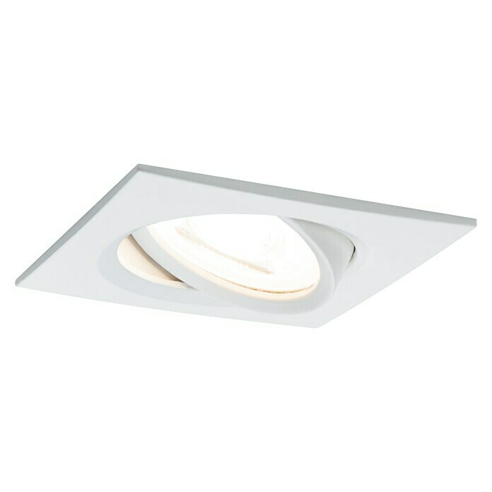 Paulmann LED-Einbauleuchte (6,5 W, Weiß, L x B: 8,4 x 8,4 cm)