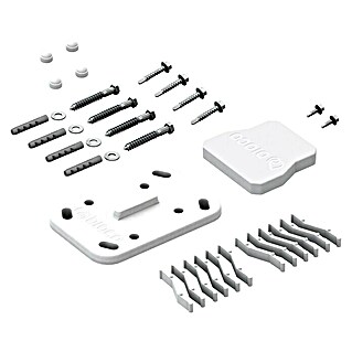 Dioco Kit de accesorios Smartwall (Blanco, Específico para: Vallas de aluminio)