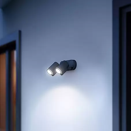 Steinel  LED-Sensor-Außenwandleuchte Spot Duo S anthrazit