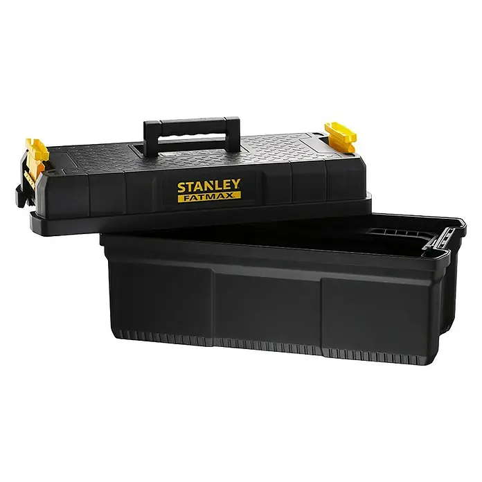 Stanley FatMax Werkzeugkasten FMST81083-1 - L x B x H: 29,6 x 64 x 28,7 cm, Klappbar - Stanley FatMax Werkzeugkiste mit herausnehmbarem Fach, ideal für Handwerker und Heimwerker zur Werkzeugaufbewahrung.