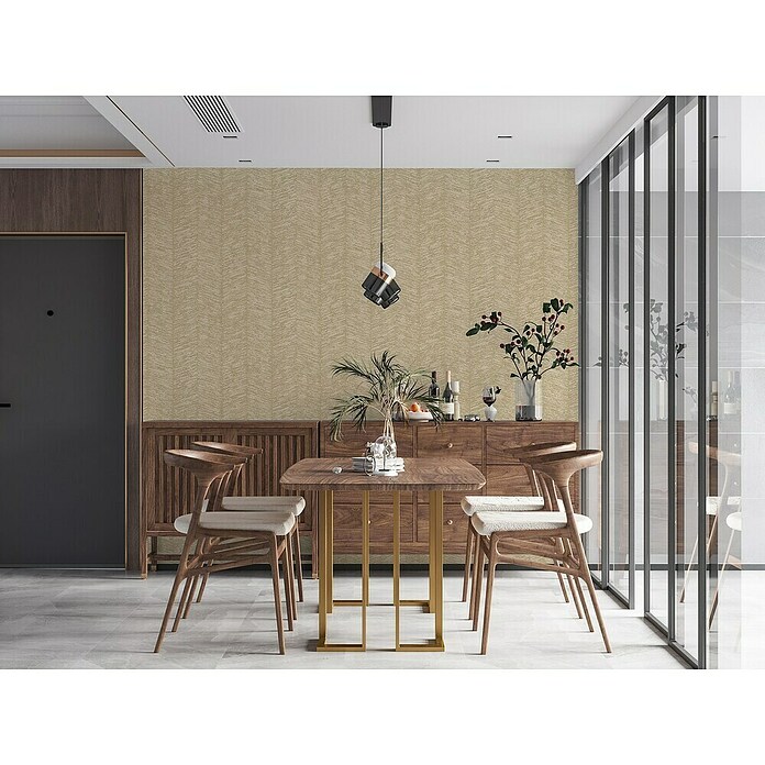 A.S. Création My Home My Spa Vliestapete Geometrie (Beige, Streifen, 10,05 x 0,53 m) | BAUHAUS