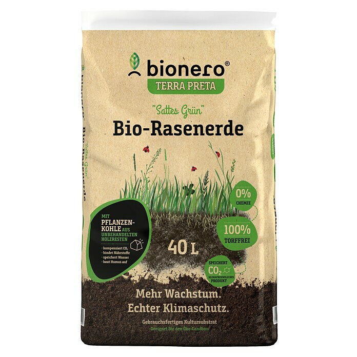 Palette Rasenerde Premium – 30 Säcke à 40 Liter (1200 L), Profi-Qualität, Biologisch, Für Gesunden Rasen