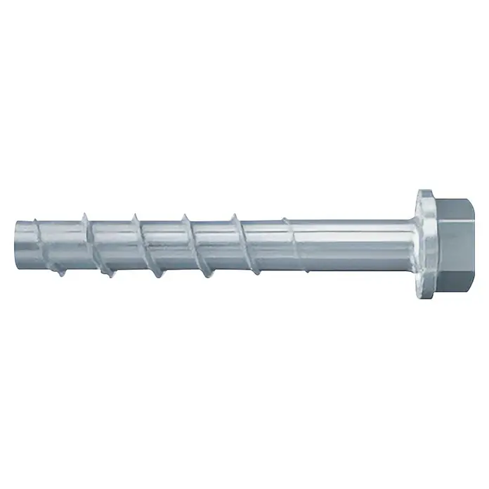 Fischer Tornillo para hormigón UltraCut FBS II TX - Ø x L: 8 x 80 mm, Acero, 4 ud. - Tornillo plateado con cabeza ancha y rosca afilada, ideal para fijaciones robustas.