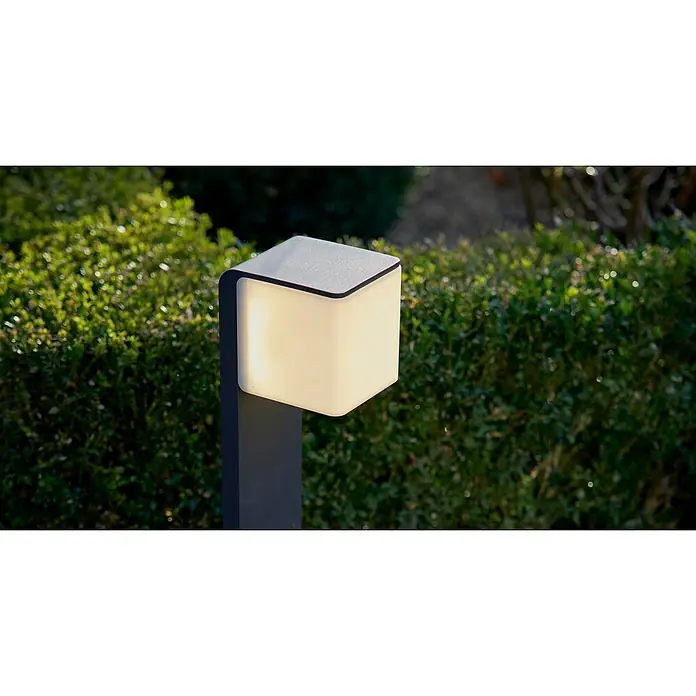 Steinel LED-Sensor-Außenwegeleuchte GL 80 SC anthrazitAnthrazit, L x B x H: 13,2 x 11 x 63,25 cm Mood Shot