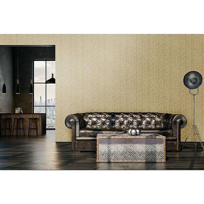 A.S. Création My Home My Spa Vliestapete Geometrie (Beige, Streifen, 10,05 x 0,53 m) | BAUHAUS