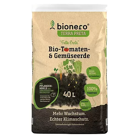 bionero Terra Preta Tomaten- & Gemüseerde fette Ernte